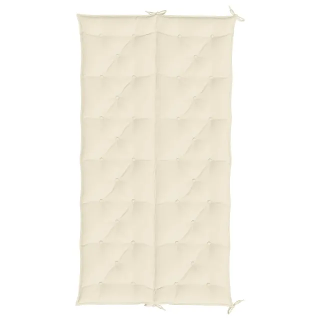 Coussin de banc de jardin blanc crème tissu oxford
