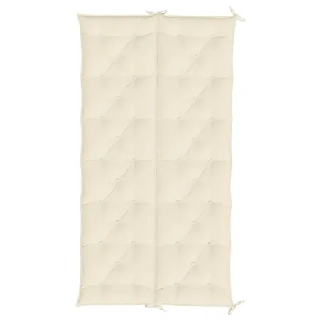 Coussin de banc de jardin blanc crème tissu oxford