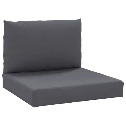 Coussins de palette lot de 2 anthracite tissu oxford 2