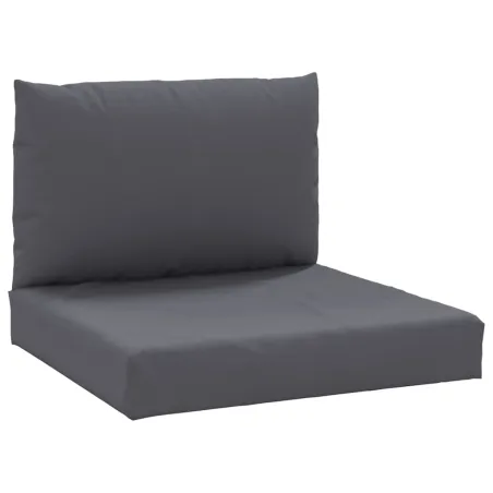 Coussins de palette lot de 2 anthracite tissu oxford
