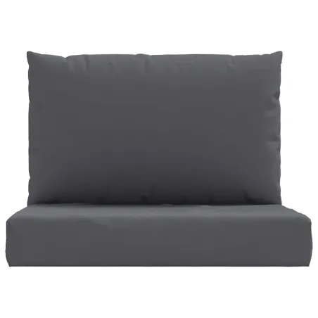 Coussins de palette lot de 2 anthracite tissu oxford
