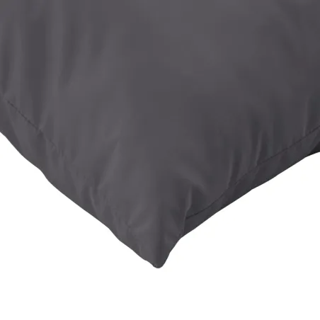 Coussins de palette lot de 2 anthracite tissu oxford