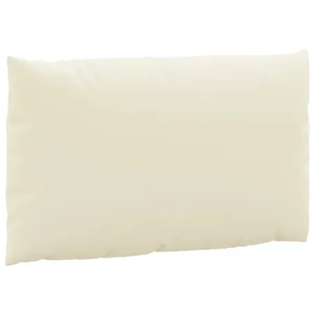 Coussins de palette lot de 2 blanc crème tissu oxford