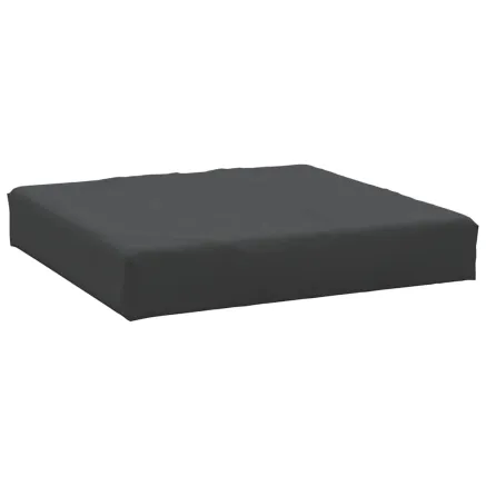 Coussin de palette noir 60x60x6 cm tissu oxford 2