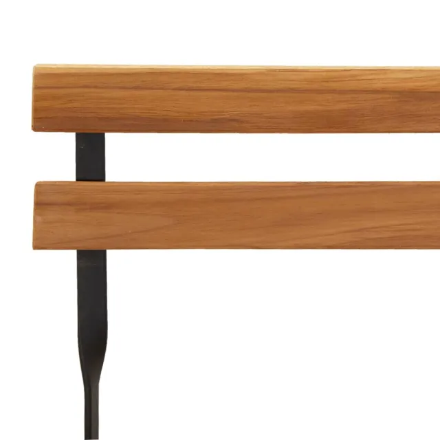 Ensemble de bistro pliable 5 pcs Bois d'acacia solide et acier