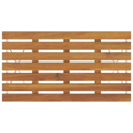 Ensemble de bistro pliable 5 pcs Bois d'acacia solide et acier