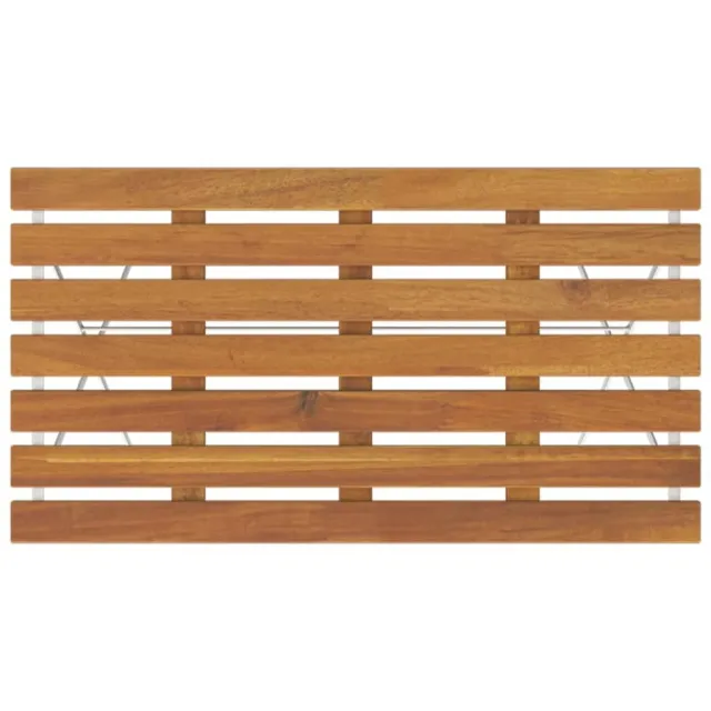 Ensemble de bistro pliable 7 pcs bois d'acacia solide et acier