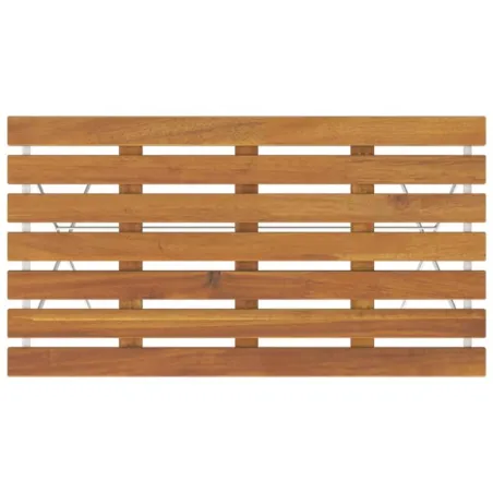 Ensemble de bistro pliable 7 pcs bois d'acacia solide et acier