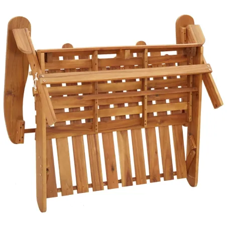 Ensemble de salon de jardin Adirondack 4 pcs bois acacia solide