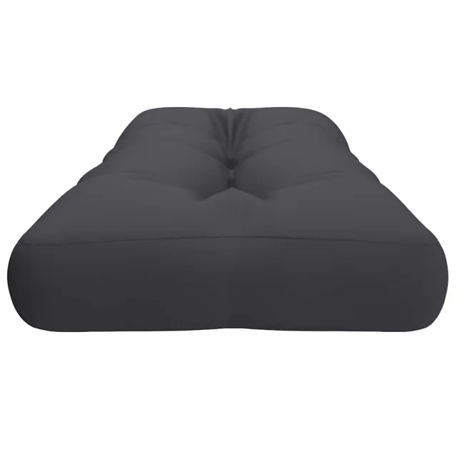 Coussin de palette anthracite 120x40x12 cm tissu