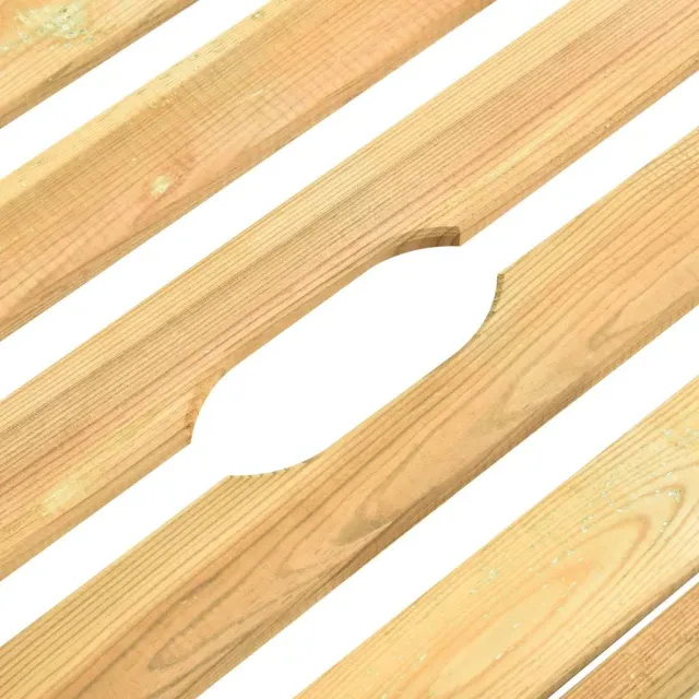 Chaise longue de jardin avec table Bois de pin imprégné