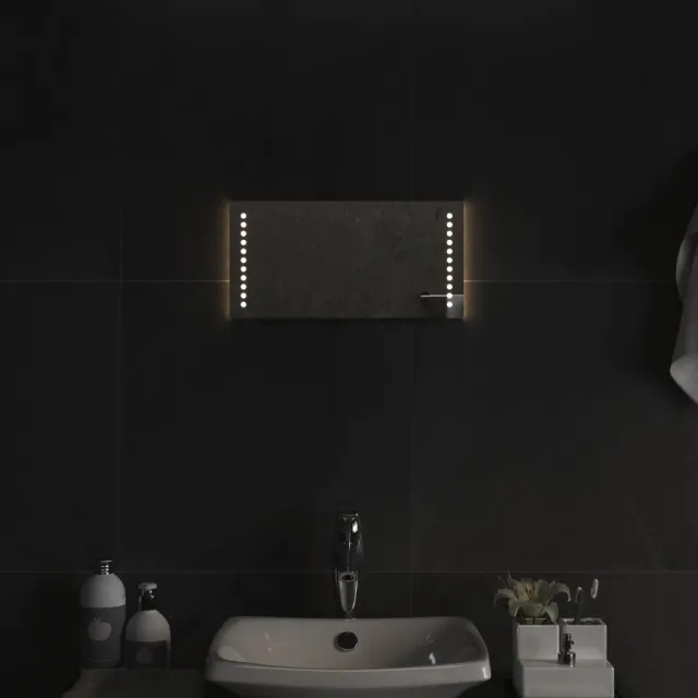 Miroir de salle de bain à LED 20x40 cm
