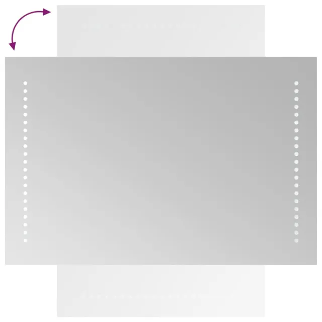 Miroir de salle de bain à LED 40x60 cm