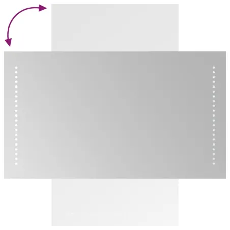 Miroir de salle de bain à LED 40x70 cm