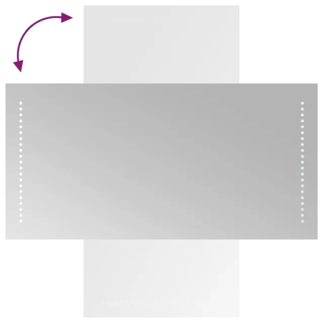 Miroir de salle de bain à LED 40x80 cm