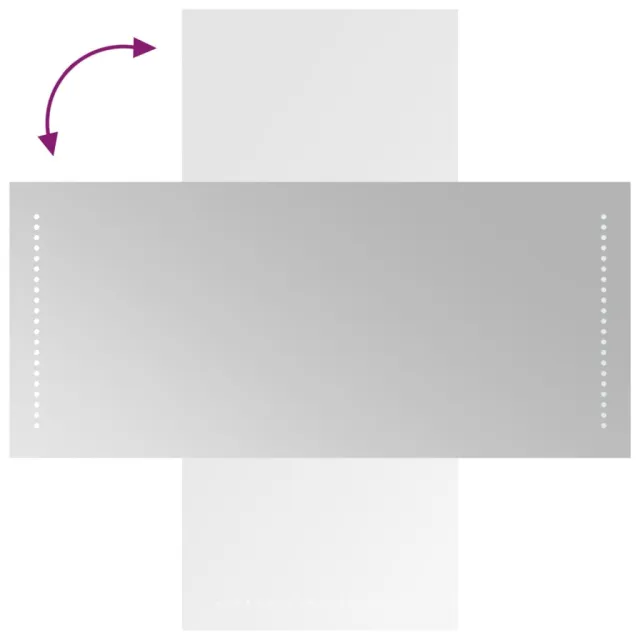 Miroir de salle de bain à LED 40x90 cm