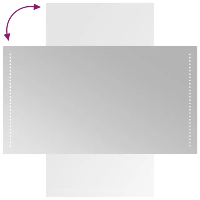 Miroir de salle de bain à LED 50x90 cm