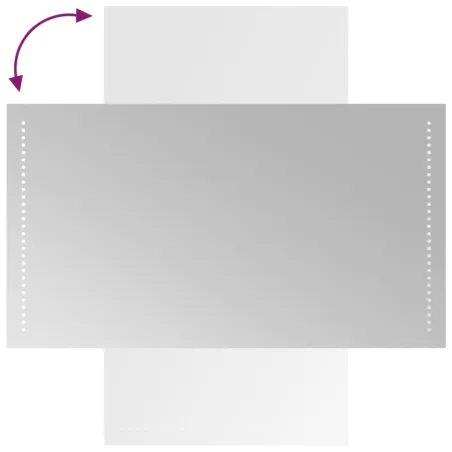 Miroir de salle de bain à LED 50x90 cm