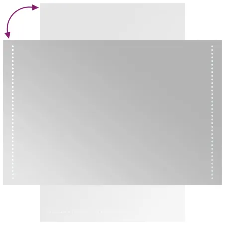 Miroir de salle de bain à LED 60x90 cm