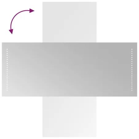 Miroir de salle de bain à LED 40x100 cm