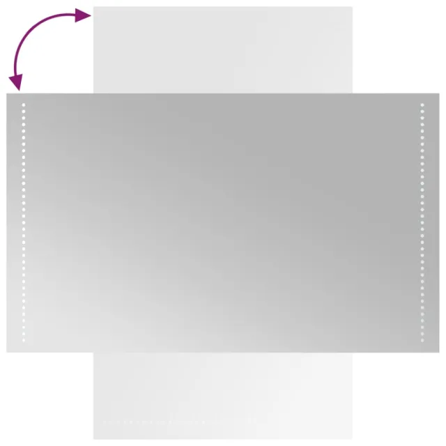 Miroir de salle de bain à LED 60x100 cm