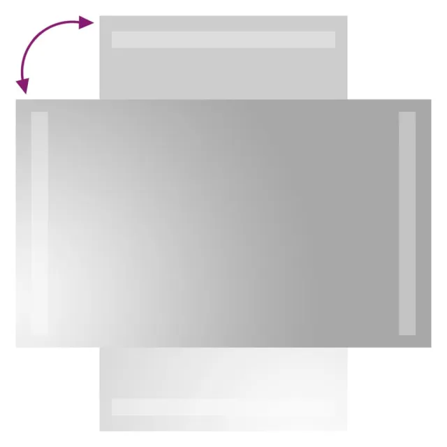 Miroir de salle de bain à LED 30x50 cm