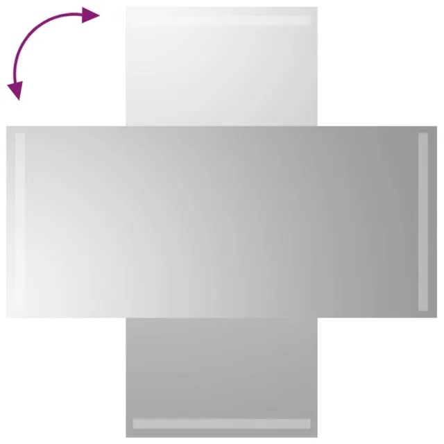 Miroir de salle de bain à LED 40x90 cm