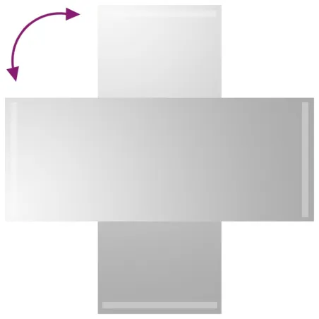 Miroir de salle de bain à LED 40x100 cm