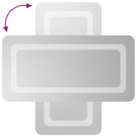 Miroir de salle de bain à LED 30x60 cm