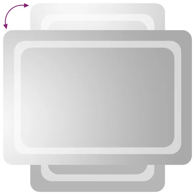 Miroir de salle de bain à LED 50x70 cm