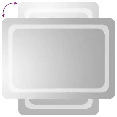 Miroir de salle de bain à LED 50x70 cm