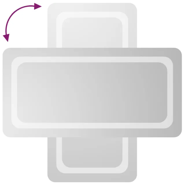 Miroir de salle de bain à LED 40x80 cm