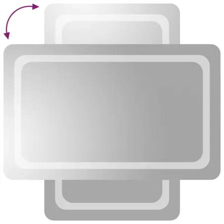 Miroir de salle de bain à LED 50x80 cm