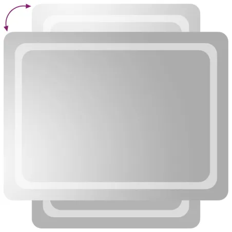 Miroir de salle de bain à LED 60x80 cm