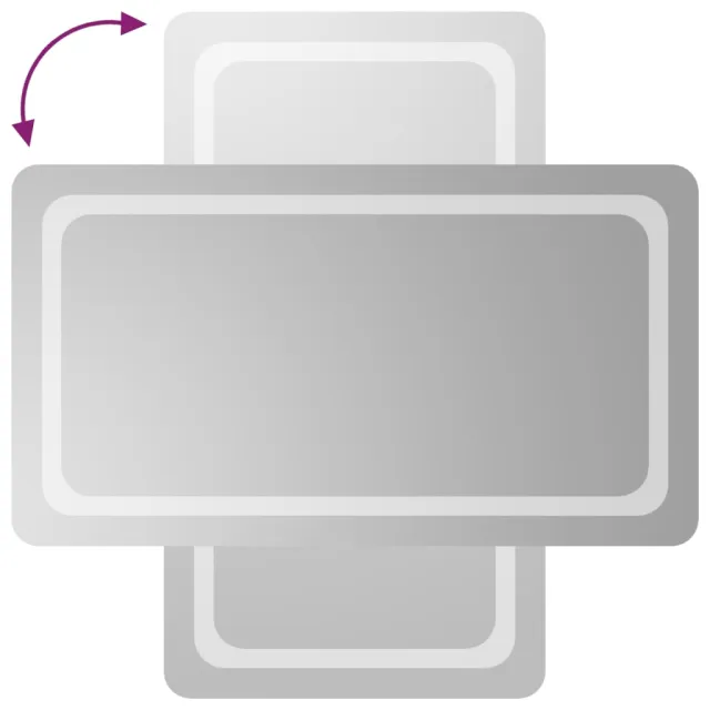 Miroir de salle de bain à LED 50x90 cm