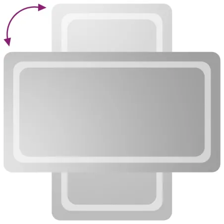 Miroir de salle de bain à LED 50x90 cm