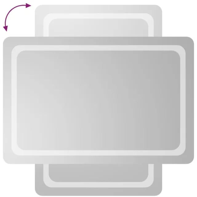 Miroir de salle de bain à LED 60x90 cm