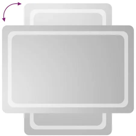 Miroir de salle de bain à LED 60x90 cm