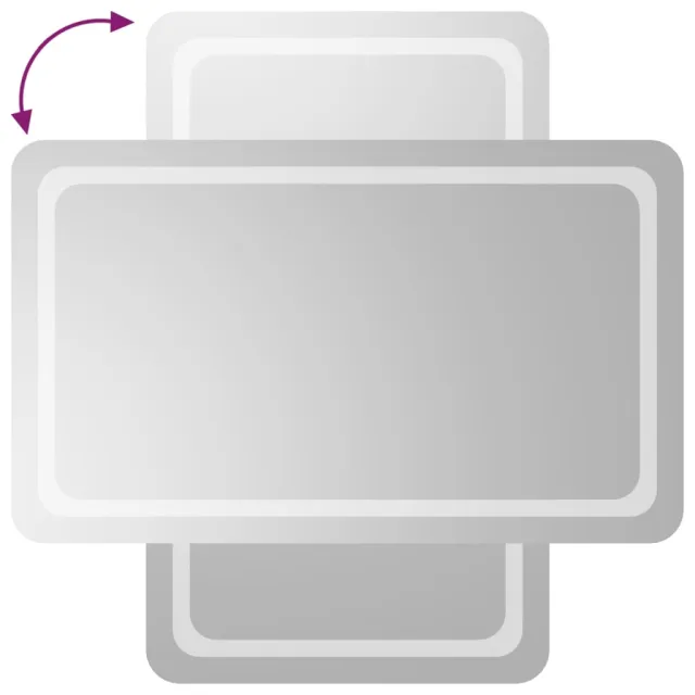 Miroir de salle de bain à LED 60x100 cm