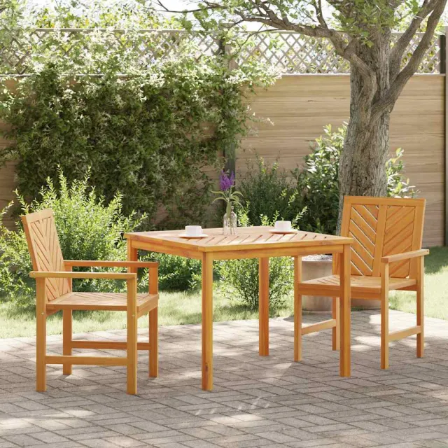 Ensemble de salle à manger pour jardin 3 pcs Marron