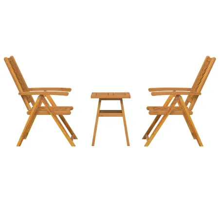 Ensemble de salle à manger pour jardin 3 pcs Marron