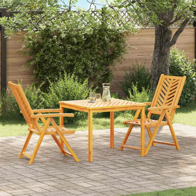 Ensemble de salle à manger pour jardin 3 pcs Marron