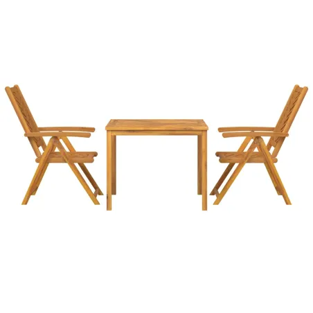 Ensemble de salle à manger pour jardin 3 pcs Marron