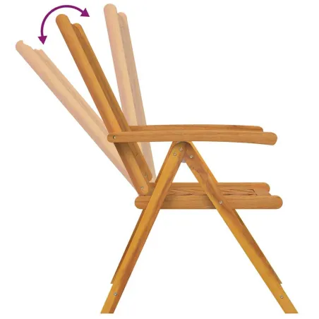 Ensemble de salle à manger pour jardin 5 pcs Marron