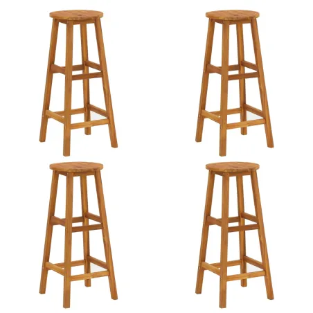 Ensemble de bar de jardin 5 pcs bois d'acacia solide