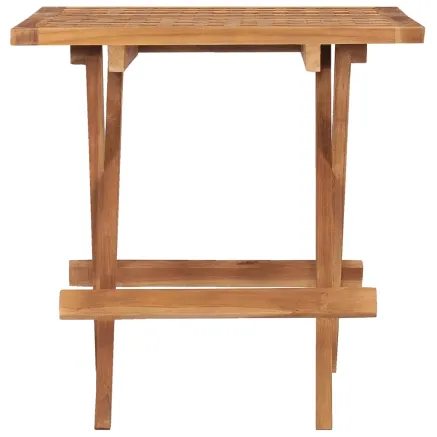 Table pliable de jardin 50x50x50 cm Bois de teck solide 2