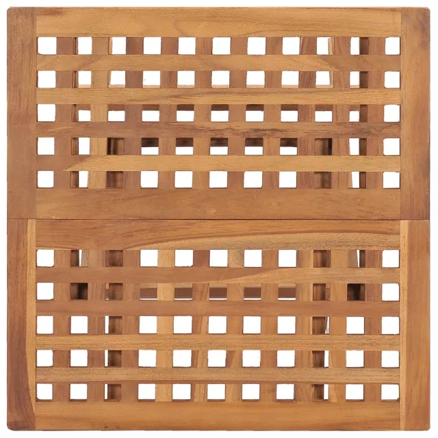 Ensemble à manger d'extérieur pliable 3 pcs bois de teck massif