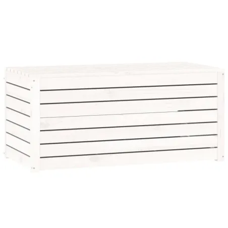 Ensemble de boîtes de jardin 4 pcs blanc bois de pin massif
