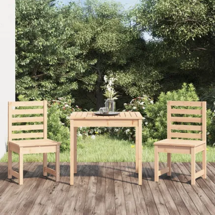 Ensemble de bistrot de jardin 3 pcs bois de pin massif