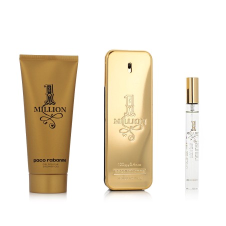 Set mit Herrenparfüm Paco Rabanne 1 Million EDT 3 Stücke